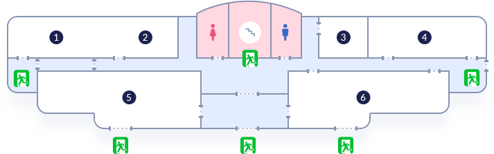 남양주 시청 제 1청사 본관 1층 조감도 - 자세한 설명은 하단 참조