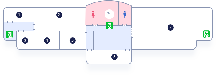 남양주 시청 제 1청사 본관 3층 조감도 - 자세한 설명은 하단 참조